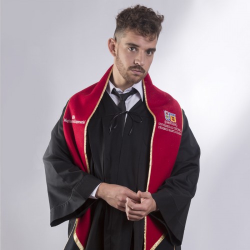 Toga graduación unisex, modelo 1, múltiples tallas